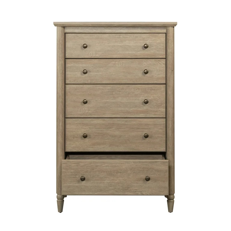 My Texas House Monroe 5-Drawer Dresser, Brushed Oak Finish - Walmart.com | Walmart (US)