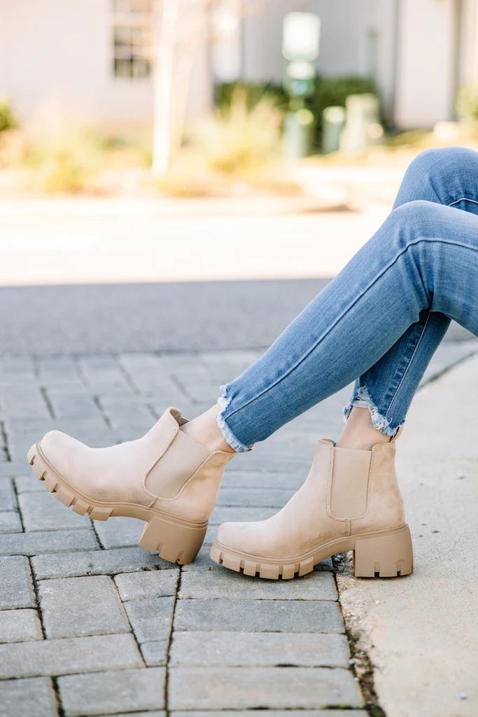 In My Future Taupe Brown Chelsea Booties | The Mint Julep Boutique