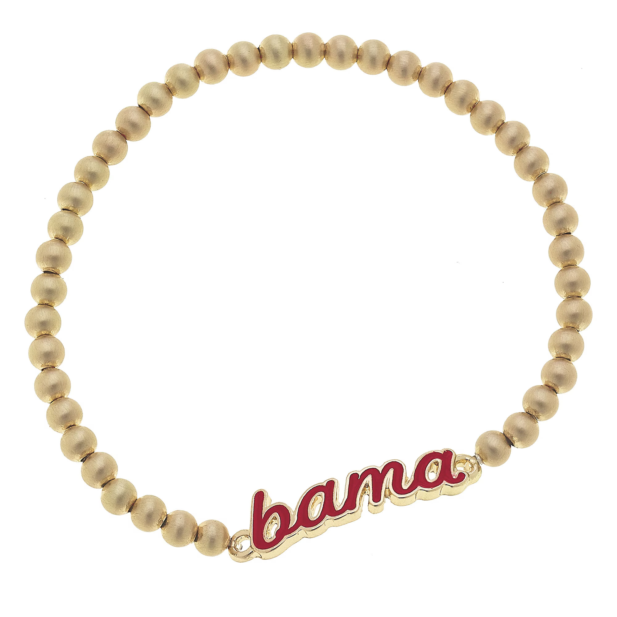 Alabama Crimson Tide Women's Enamel Script Ball Bead Stretch Bracelet | Fanatics