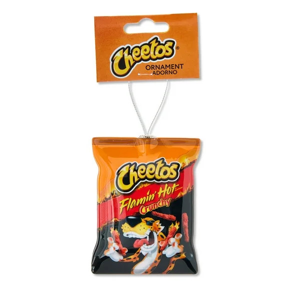 Cheetos Flamin Hot Christmas Ornament, 4 inches Tall, Orange, Plastic | Walmart (US)