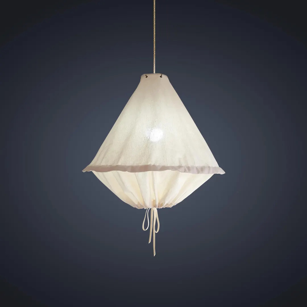 Cotton Hanging Lamp With Bag Shape. - Etsy | Etsy (US)