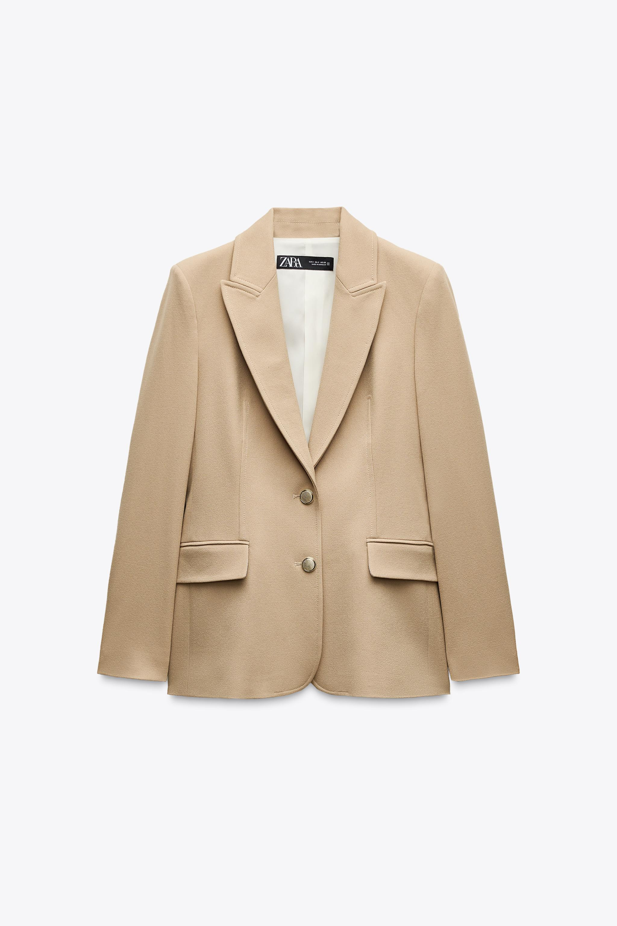 FITTED BLAZER WITH SHOULDER PADS | Zara UK