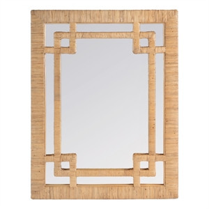 Butler Specialty Company Hana Woven Rattan Wall Mirror - Natural Rattan | Cymax