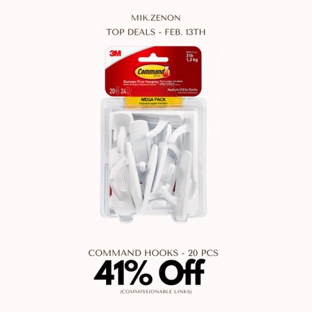 Price Drop Alert 🚨 41% off these damage free hanging wall hooks. It works on a variety of smooth surfaces and can hold up to 3 pounds!

#LTKhome #LTKsalealert #LTKunder50