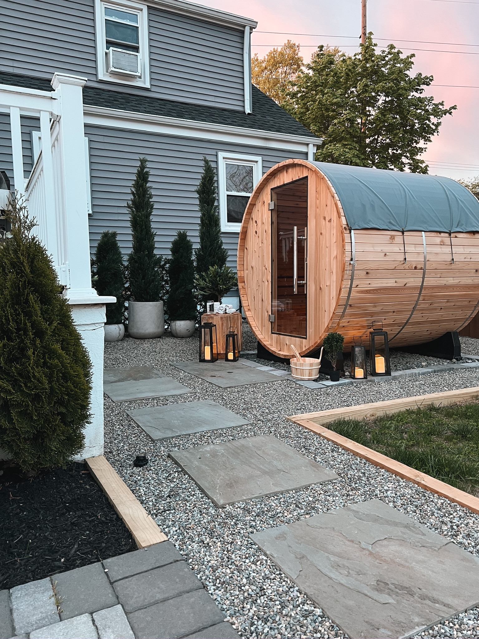 Outdoor sauna backyard oasis

#LTKhome #LTKFind #LTKSeasonal