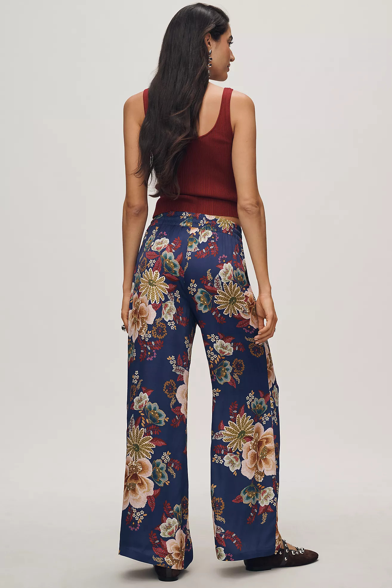 Farm Rio x Anthropologie Floral Wide Leg Pants | Anthropologie (US)