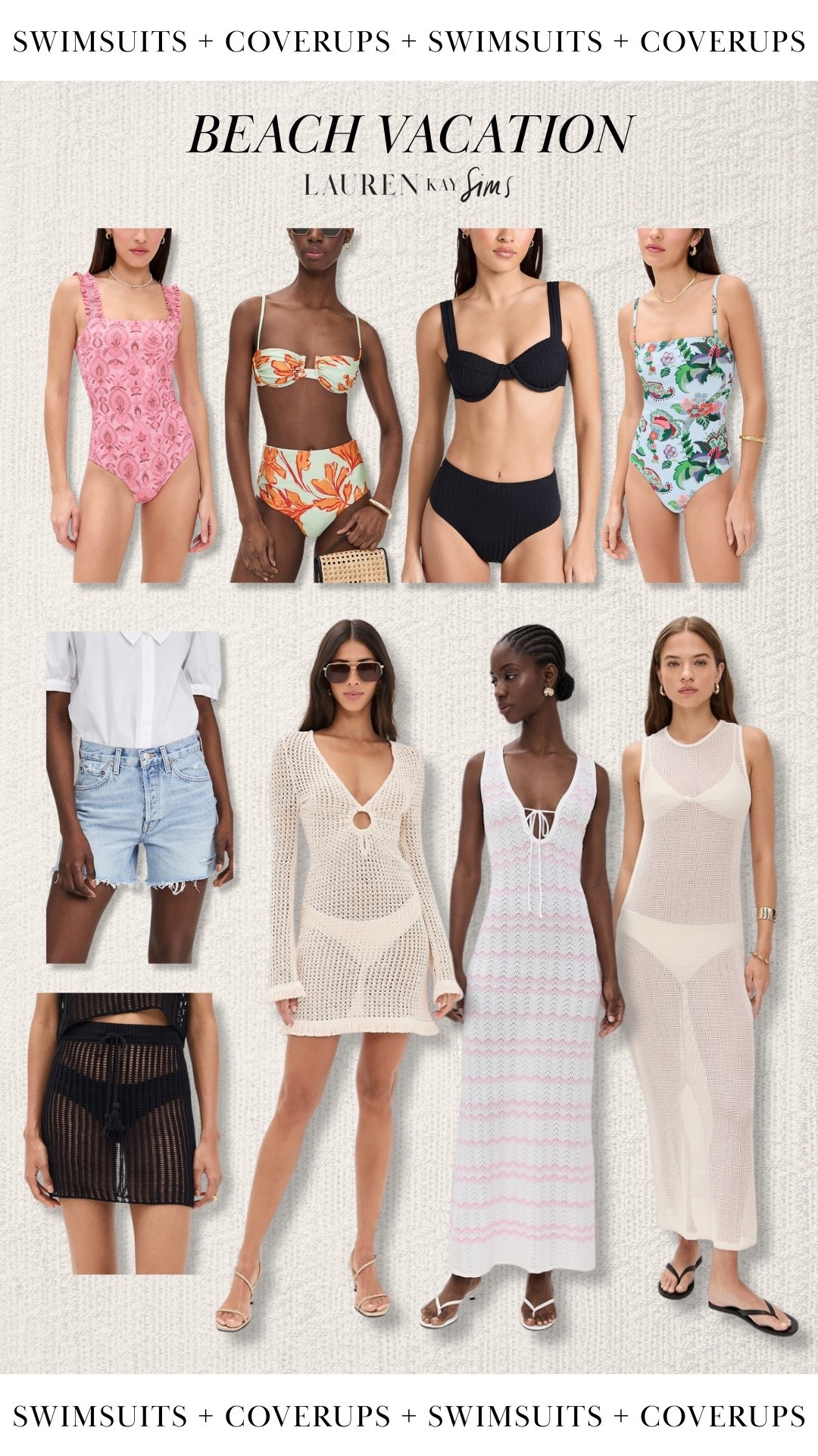 swimsuit and coverup inspo for your next beach vacay!☀️

#LTKFindsUnder100 #LTKSaleAlert #LTKTravel