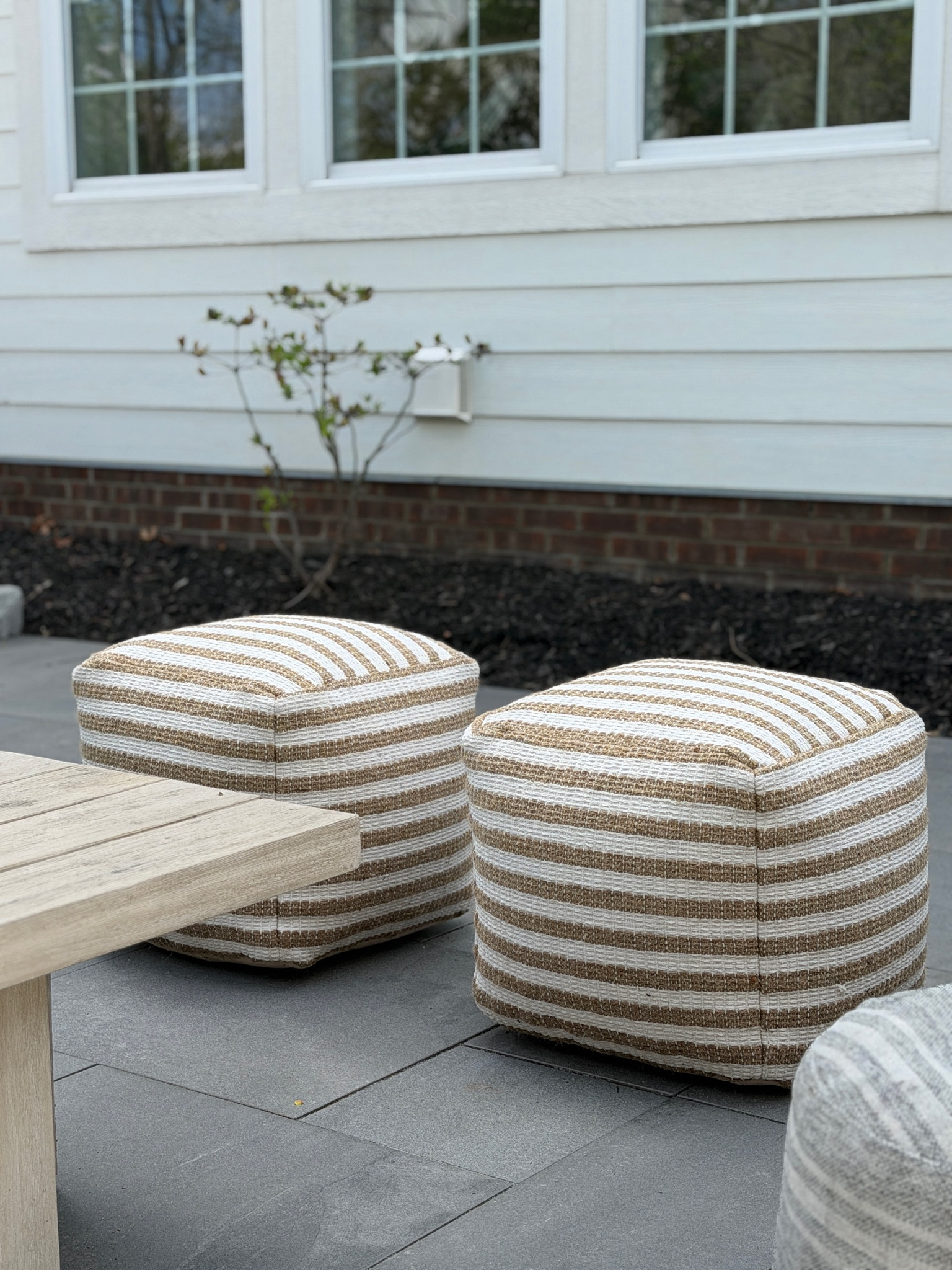 Love these poufs/ottomans!! 

#LTKHome #LTKSeasonal