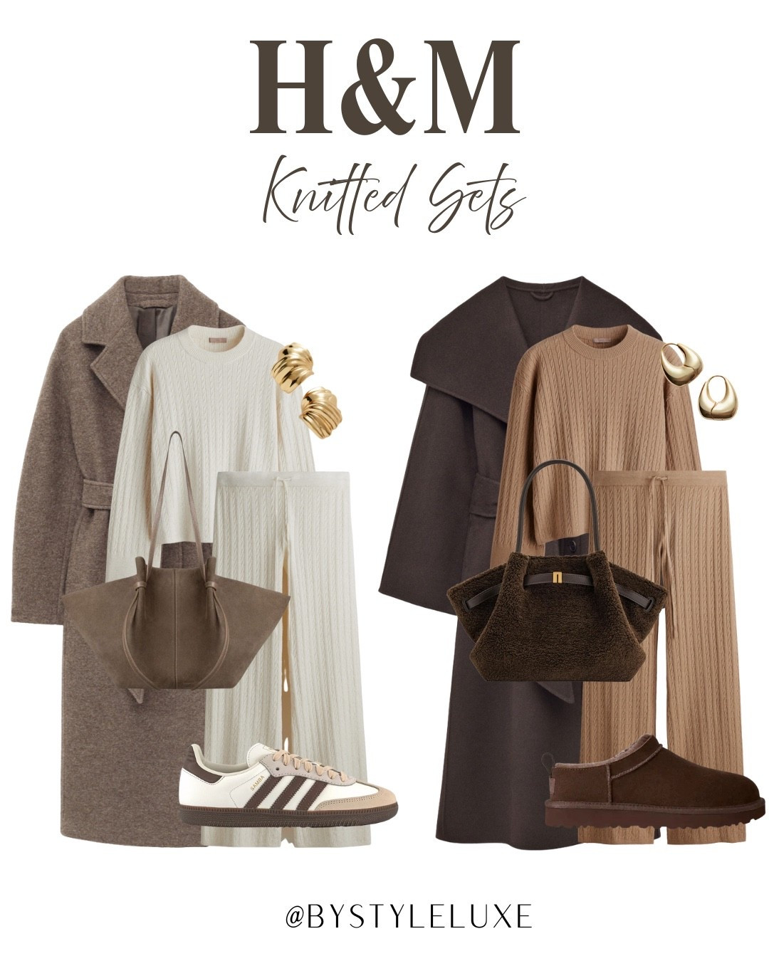 H&M Knitted Sets - new in cable knitted sets for Autumn 

#coord #autumnoutfit #trainers 

#LTKautumn #LTKshoes #LTKwinter