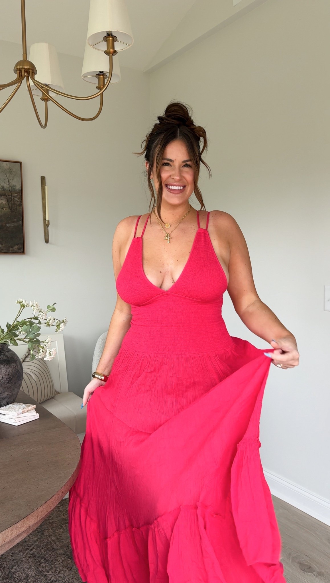 Bright summer flowy maxi dress 🌸💗✨ I’m wearing a size large 

#LTKSummerEdit #LTKMidsize #LTKStyleTip