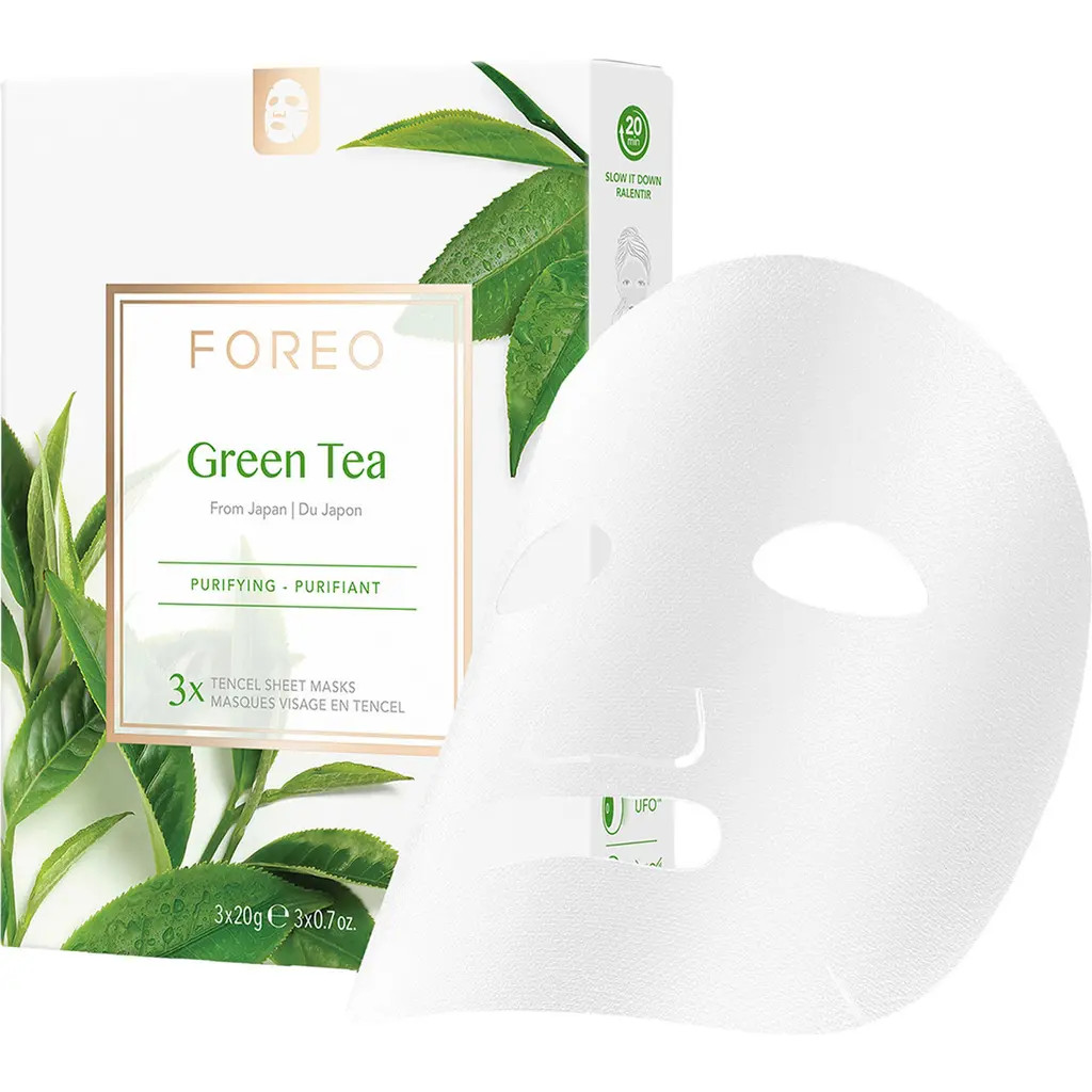 FOREO Farm To Face Sheet Mask - Green Tea x3 in None at Nordstrom | Nordstrom