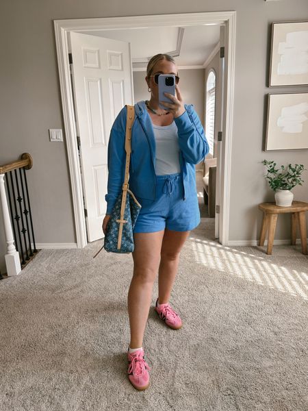 Target fleece shorts & cropped zip up sweatshirt. 10/10!! Sized up in the bottoms to an XL & the jacket is TTS large. For more of an oversized fit size up! So many colors 🌈 entire set is $40

#LTKsalealert #LTKxTarget #LTKfindsunder50