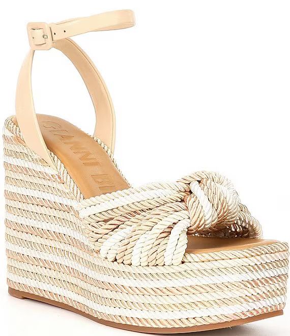 Gianni Bini Leena Corded Knot Platform Wedge Sandals | Dillard's | Dillard's