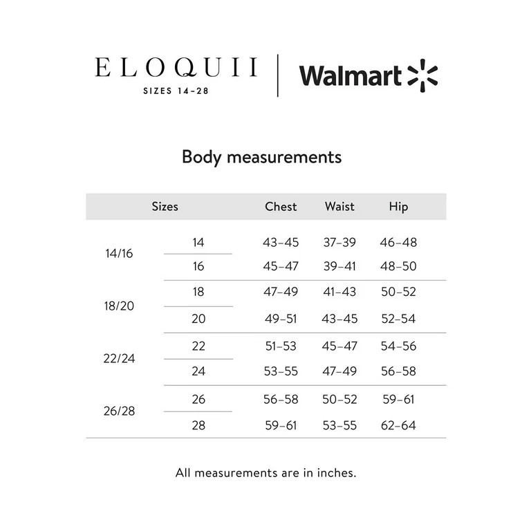 ELOQUII Elements Women's Plus Size Denim Midi Side Slit Skirt | Walmart (US)