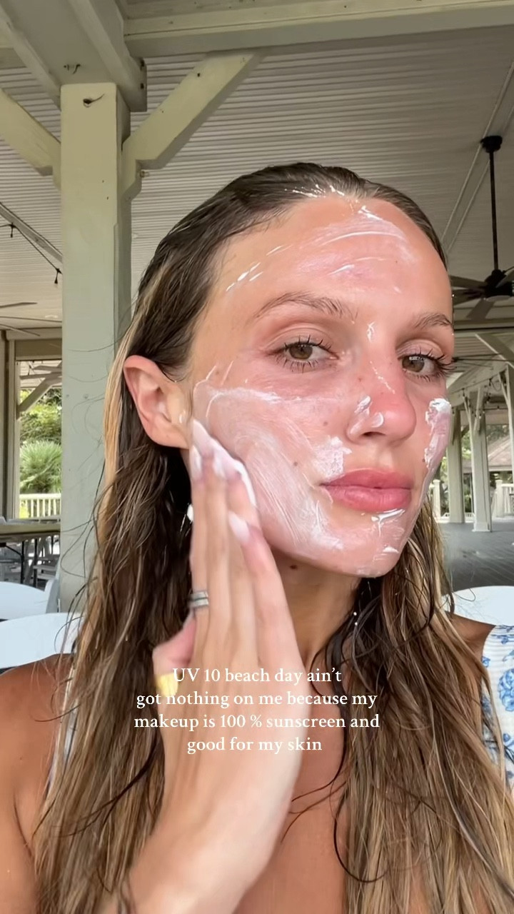 Sunscreen makeup 

#LTKSwim #LTKFindsUnder100 #LTKBeauty