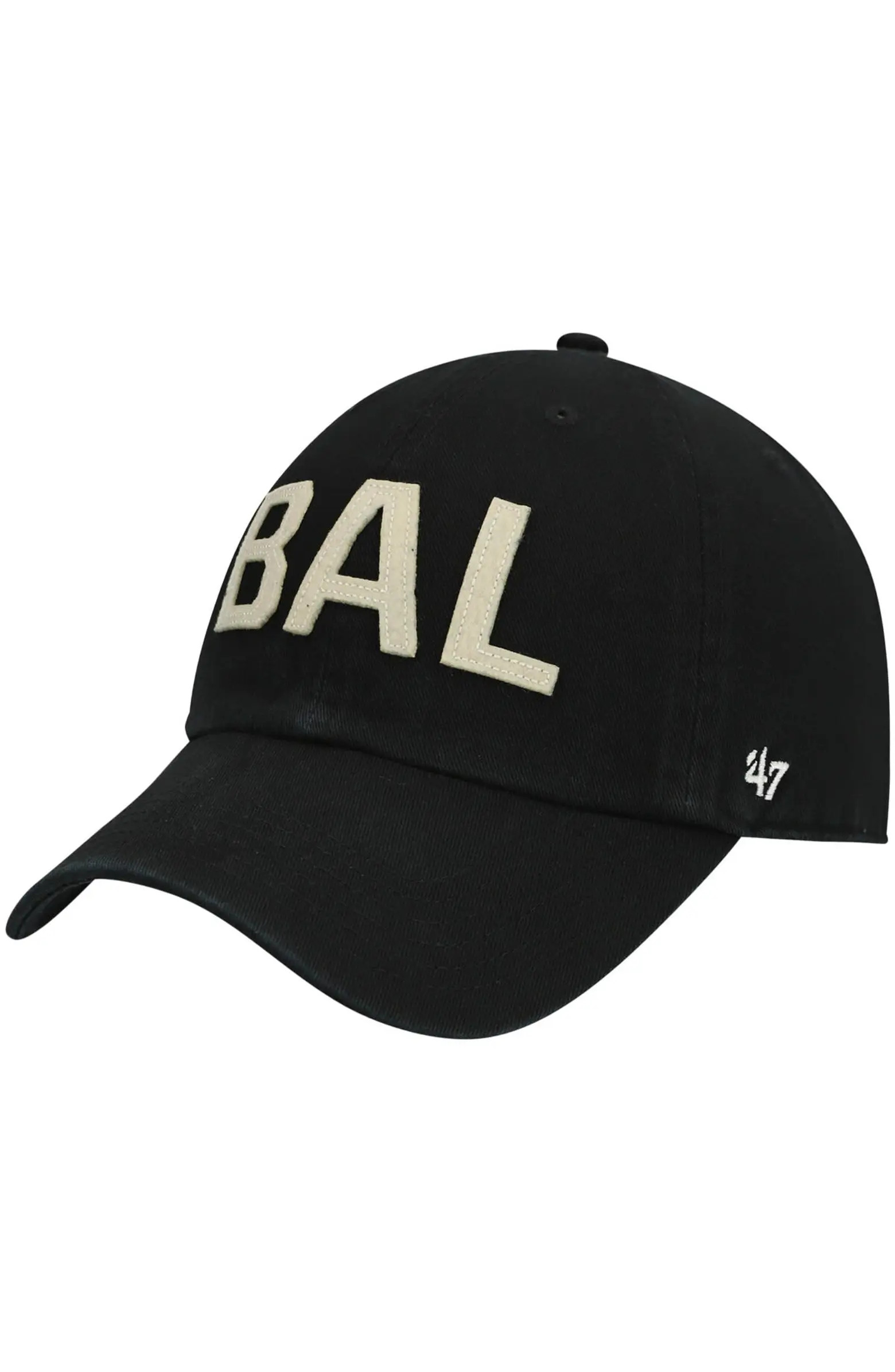 '47 Women's '47 Black Baltimore Ravens Finley Clean Up Adjustable Hat | Nordstrom | Nordstrom