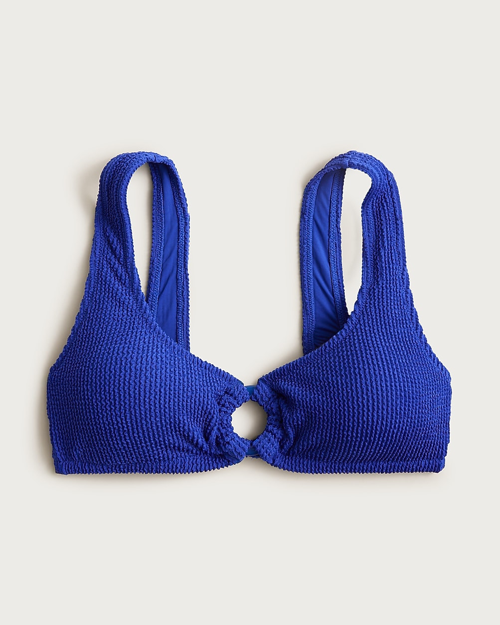 Claudia O-ring scrunchie bikini top | J. Crew US