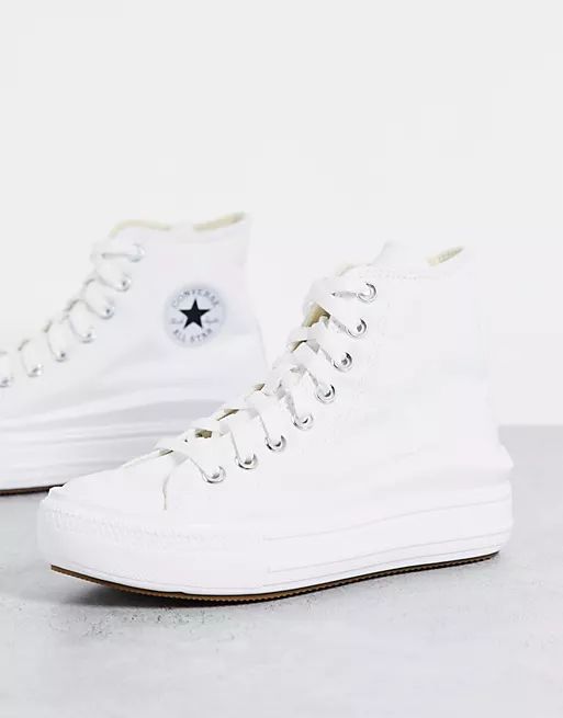 Converse Chuck Taylor All Star Move Hi trainers in ivory | ASOS (Global)