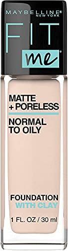 Maybelline New York Fit Me Matte Plus Poreless Foundation Makeup, Natural Ivory, 1 Fluid Ounce | Amazon (CA)