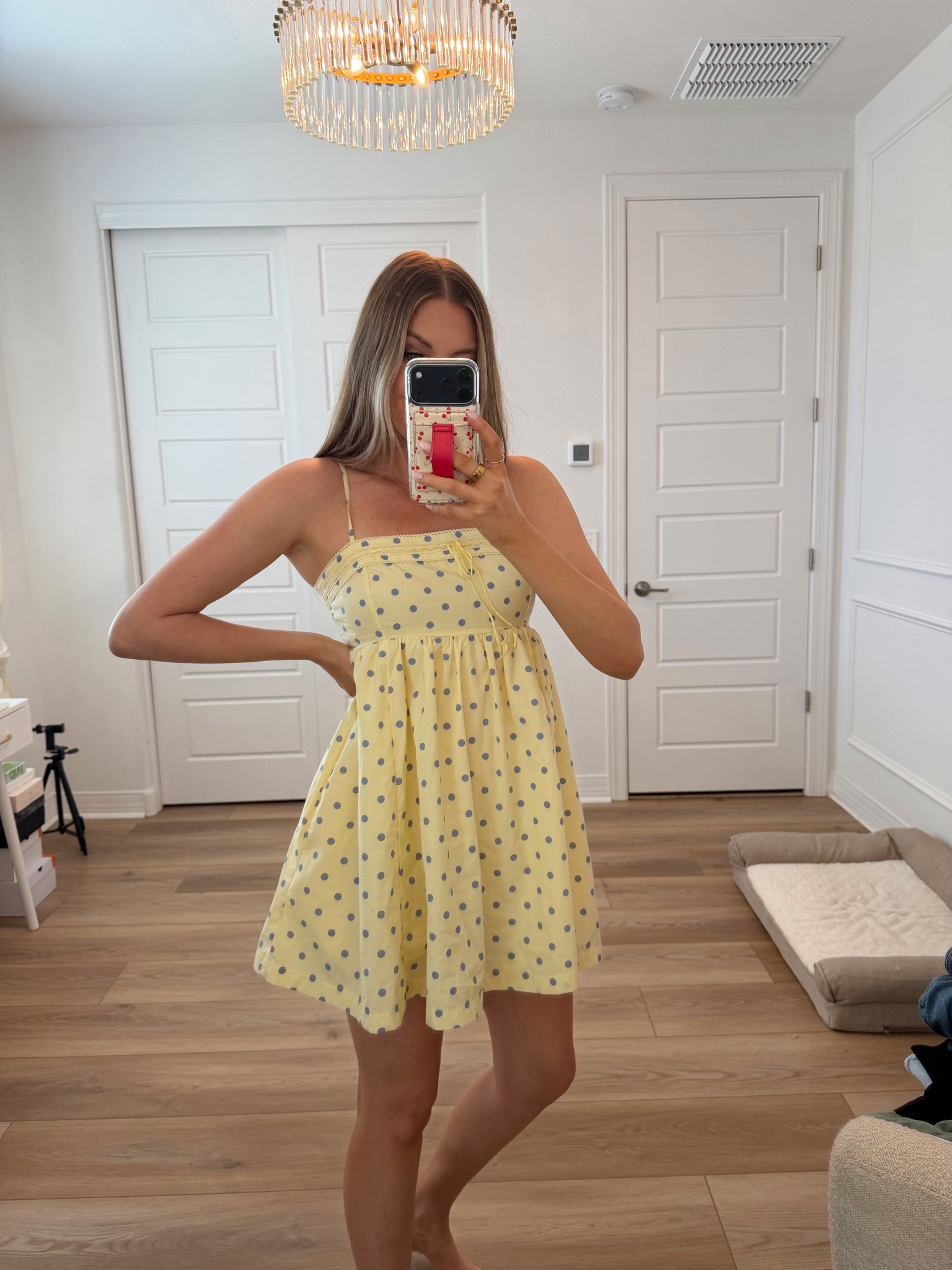 Obsessed with this dress! It has built in shorts!  I’m in a size small 