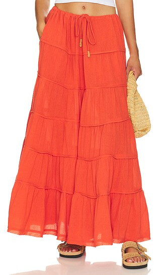 Simply Smitten Maxi Skirt in Zesty | Revolve Clothing (Global)