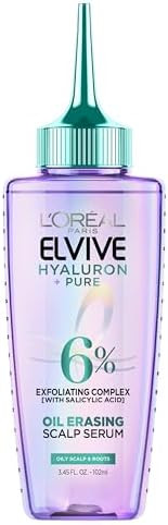L'Oreal Paris Elvive Hyaluron + Pure Oil Erasing Scalp Serum with Salicylic Acid For Oily Hair, 3... | Amazon (US)