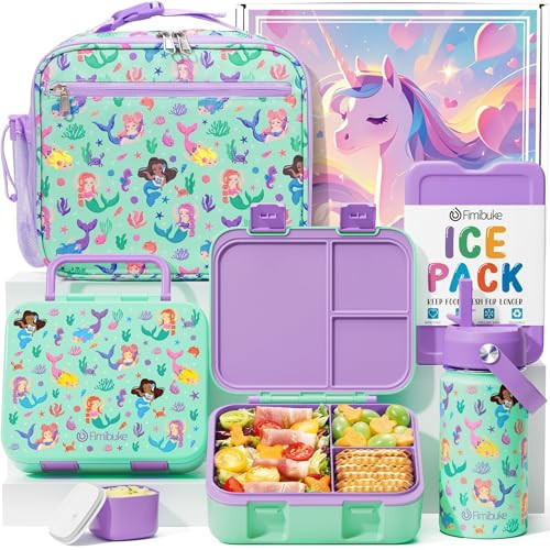Fimibuke Bento Lunch Box for Kids - Toddler Girls Snack Bento Box Container | Amazon (US)