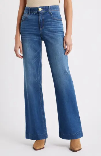 Wit & Wisdom Sam High Waist Wide Leg Jeans in Blue at Nordstrom Rack, Size 16 | Nordstrom Rack