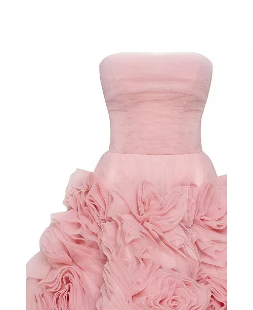 Women's Dramatically Flowered Tulle Dress | Macy's