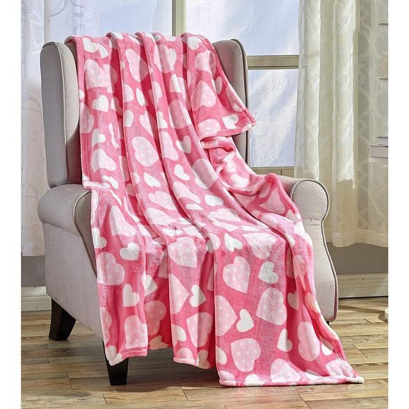 Valentines Day Love & Hearts Collection Ultra Plush & Comfy Throw Blanket (50" x 60") | Target