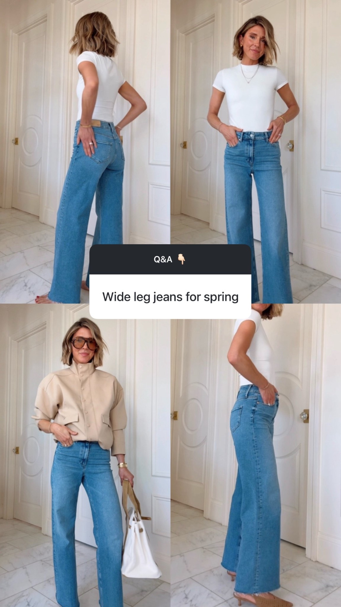 The most flattering pair of wide leg jeans. The jeans that fit everyone 