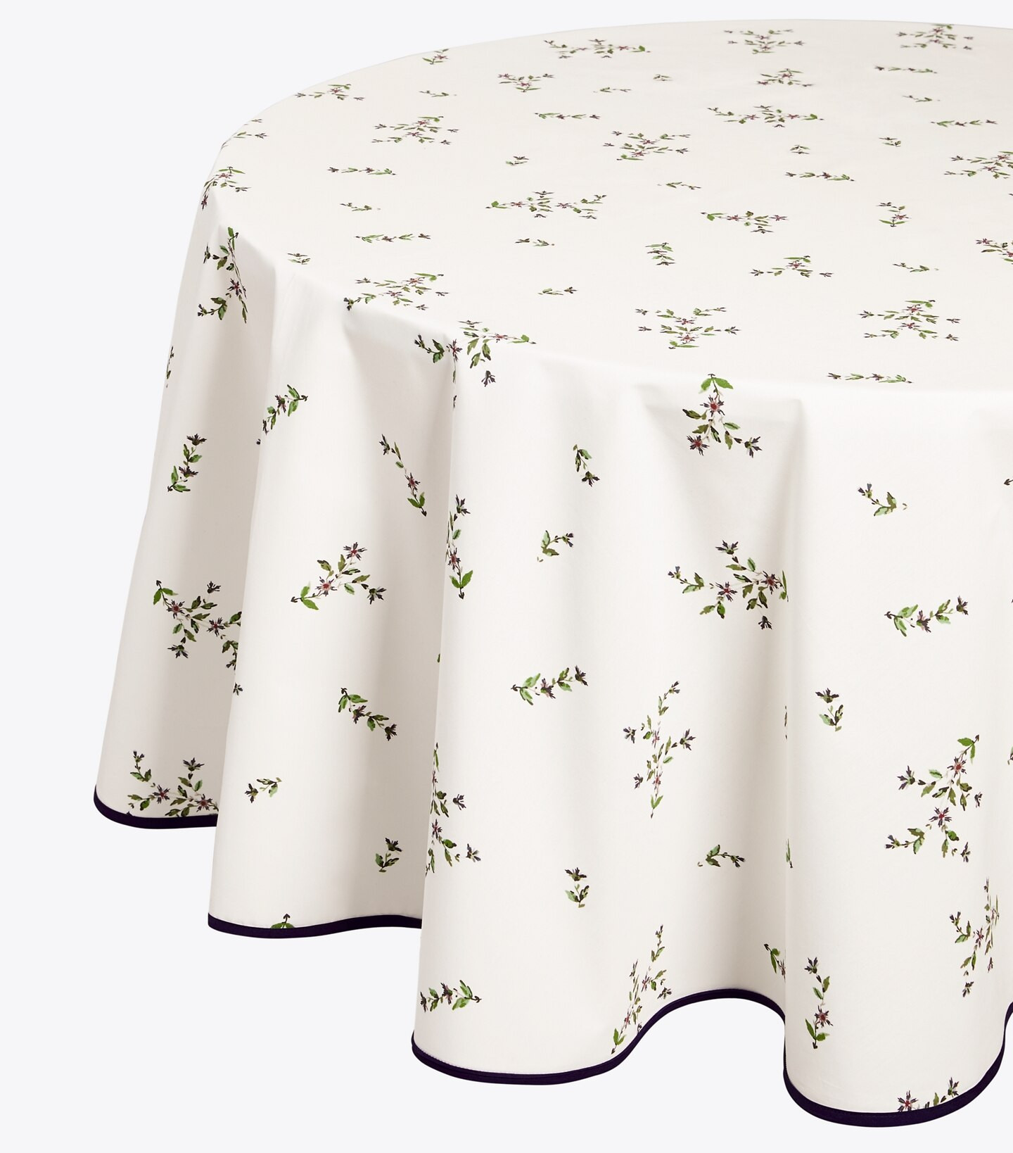 Jolie Fleur Round Tablecloth, 70": Women's Designer Linens | Tory Burch | Tory Burch (US)