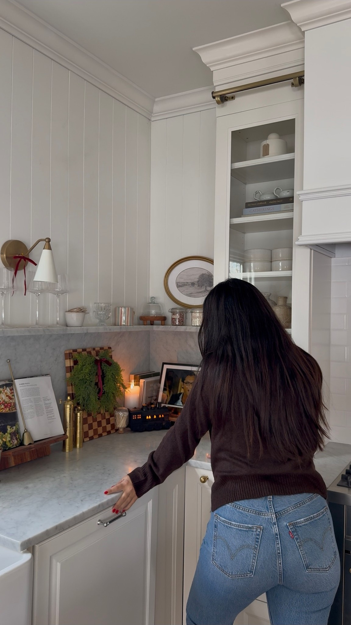Kitchen & #ootd! Jeans true to size, sweater wearing a M! 