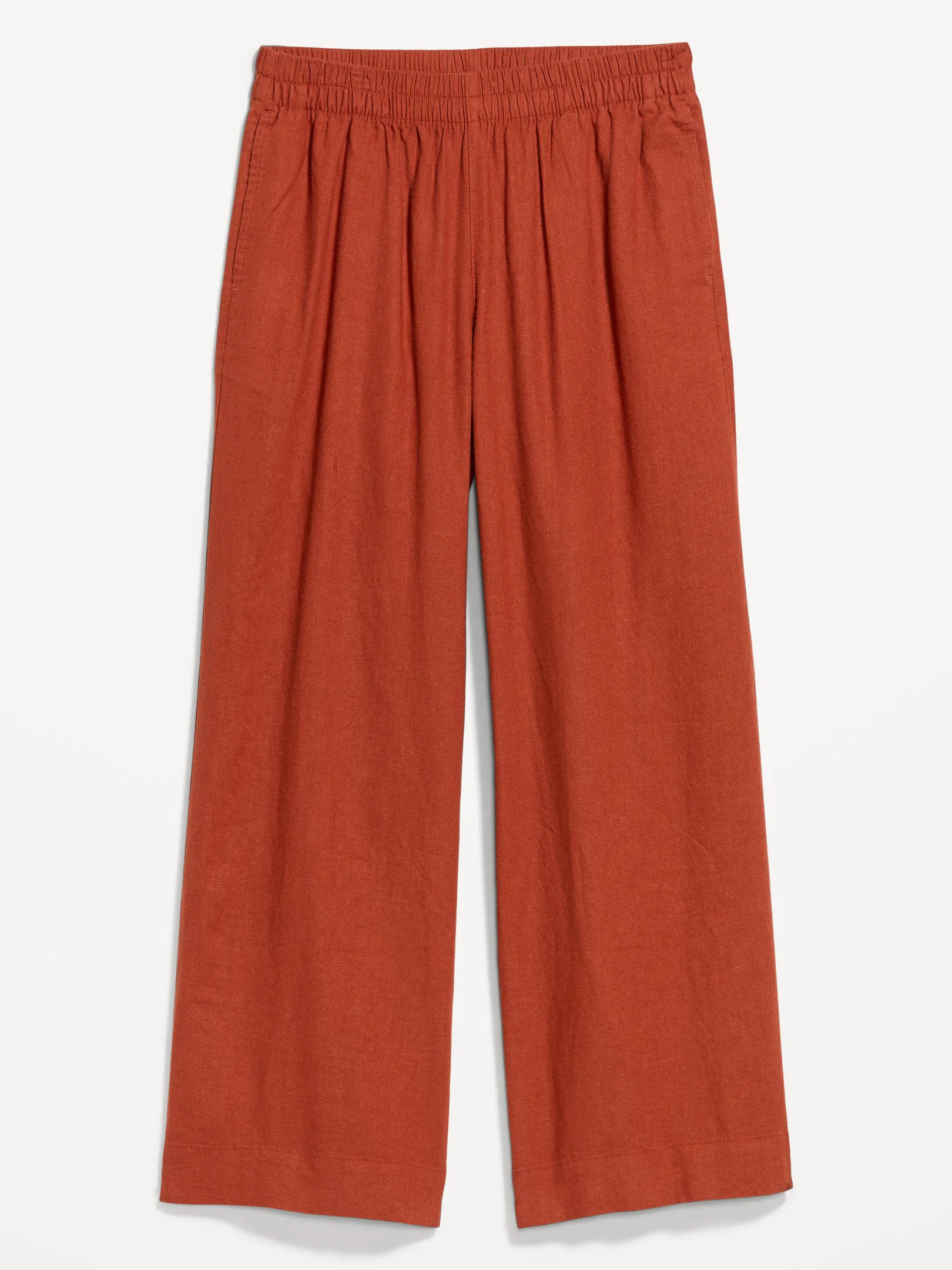 High-Waisted Linen-Blend Super Wide-Leg Pants | Old Navy (US)