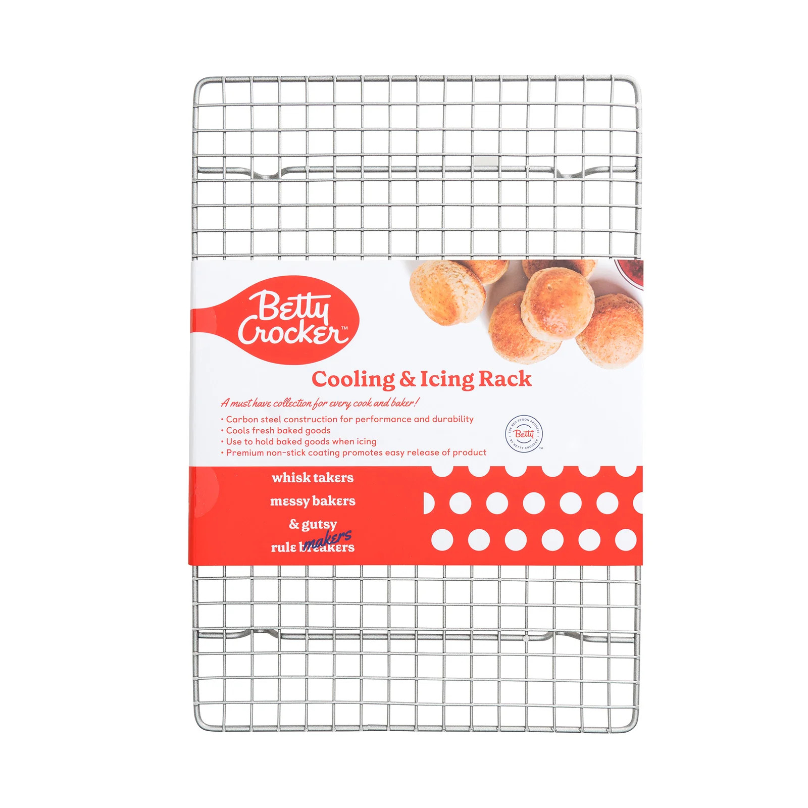 Betty Crocker Carbon Steel 13 x 9 x 0.87 Inch Cooling Rack | Shop Simon