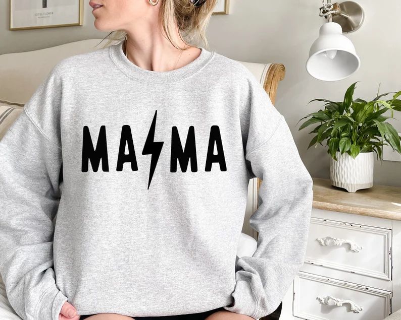 Mama Rock Sweatshirt, Rocker Mama Sweatshirt, Mom Sweatshirt, Mommy Sweatshirt, Gift for Mom, Mot... | Etsy (US)