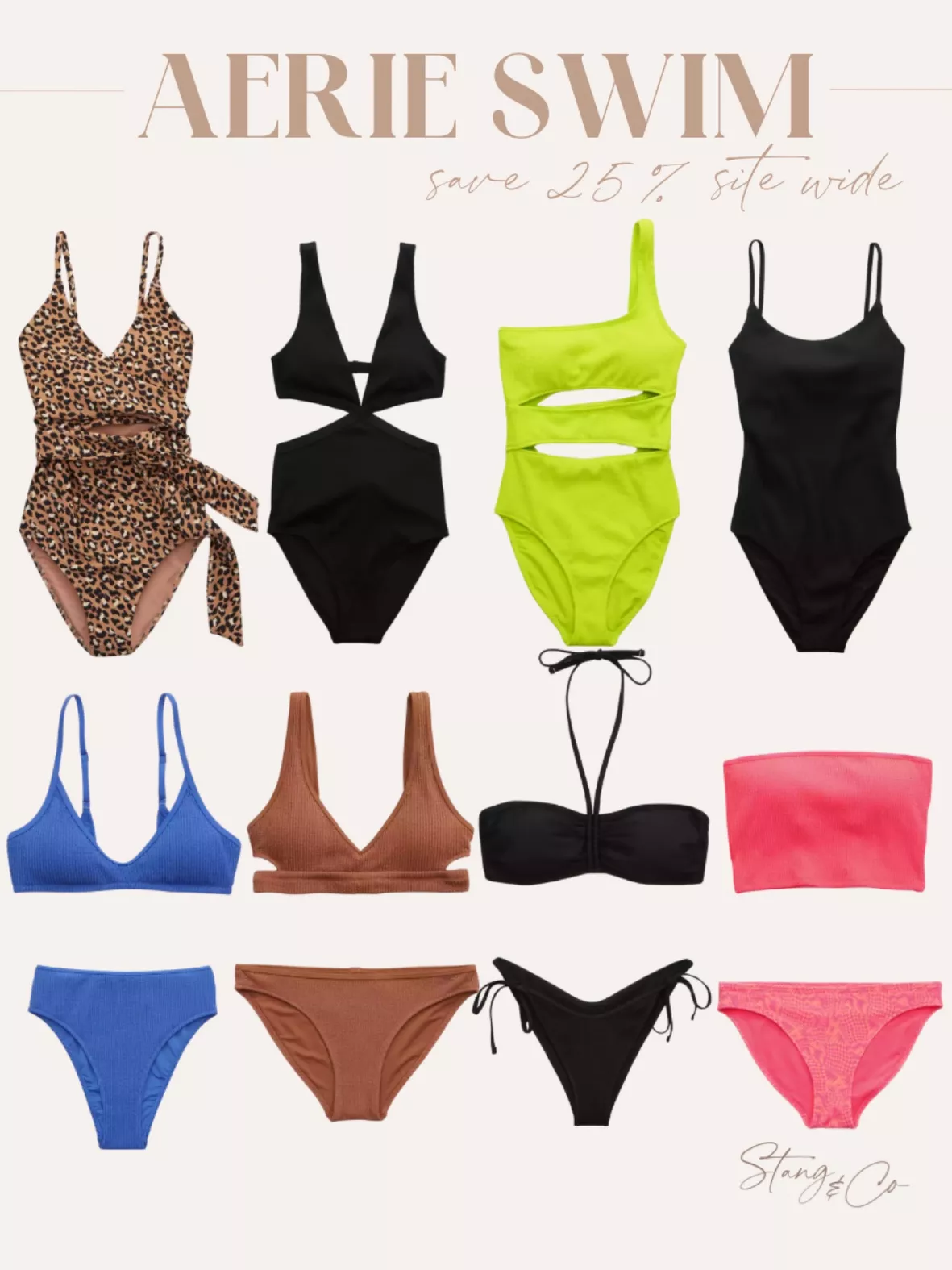 Bathing Suits for Women - Two Piece Full Coverage Bikini Bottoms
