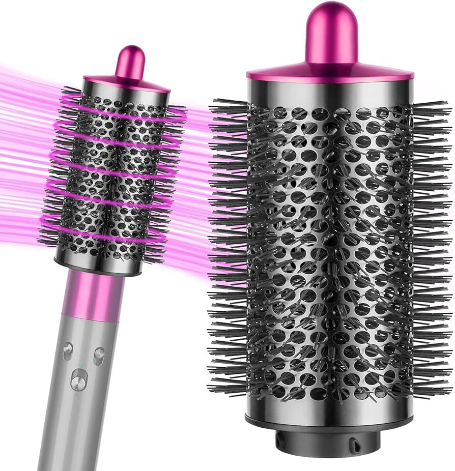 Upgraded Large Round Brush Attachment for Dyson Air wrap Jumbo Bigger Oval Round Volumizing Brush... | Amazon (US)