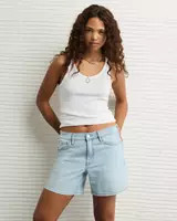 AE 6" Strigid Super High-Waisted Relaxed Denim Short | American Eagle Outfitters (US & CA)