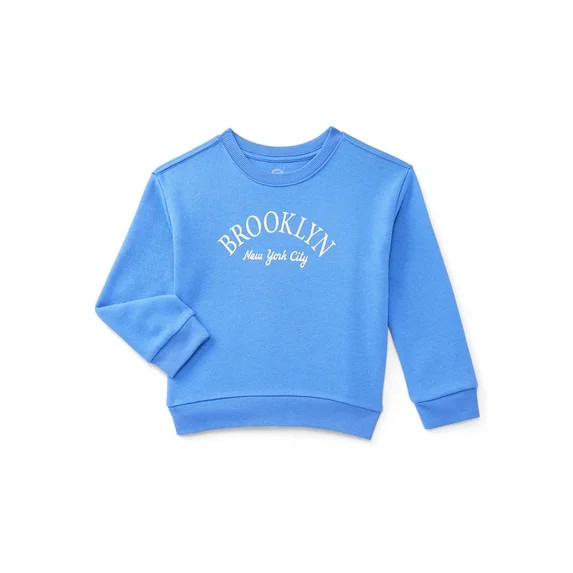 Wonder Nation Toddler Boys' Fleece Sweatshirt with Long Sleeves, Sizes 18M-5T | Walmart (US)