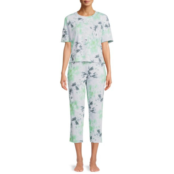 Secret Treasures Women's and Women's Plus Sleep Top and Pants, 2-Piece - Walmart.com | Walmart (US)