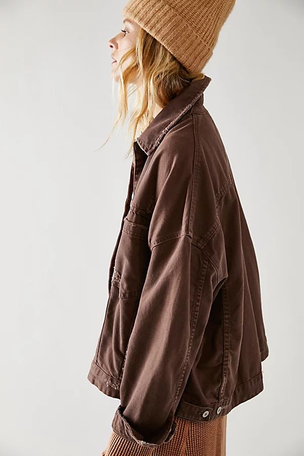 Opal Swing Denim Jacket by We The Free at Free People, Chocolate, L | Free People (Global - UK&FR Excluded)