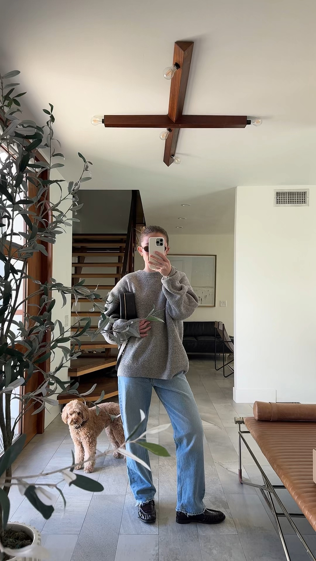 quick outfit for running errands

#sweater #topshop #jeans #loafers #whitetee #chanel #ysl #greysweater #lightwashjeans #miumiu #glasses

#LTKStyleTip #LTKU