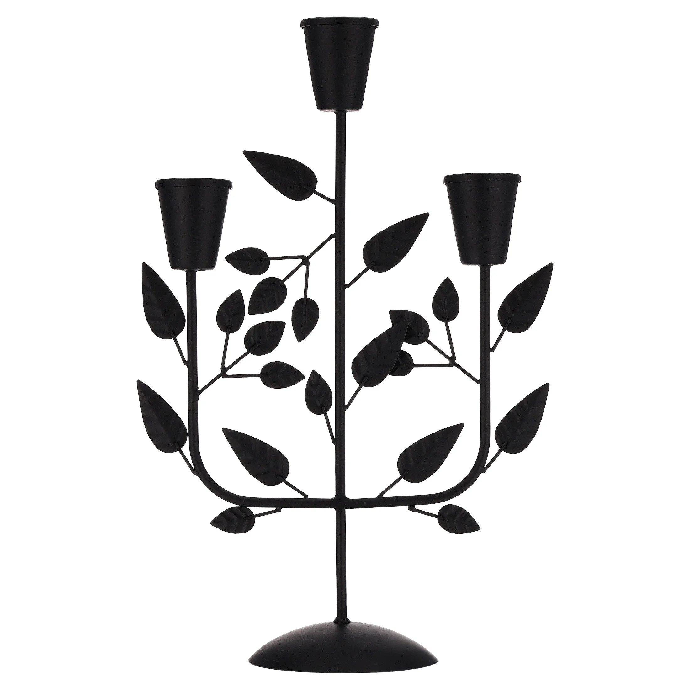 My Texas House Halloween Iron Leaves Candle Holder, Black, 14" | Walmart (US)