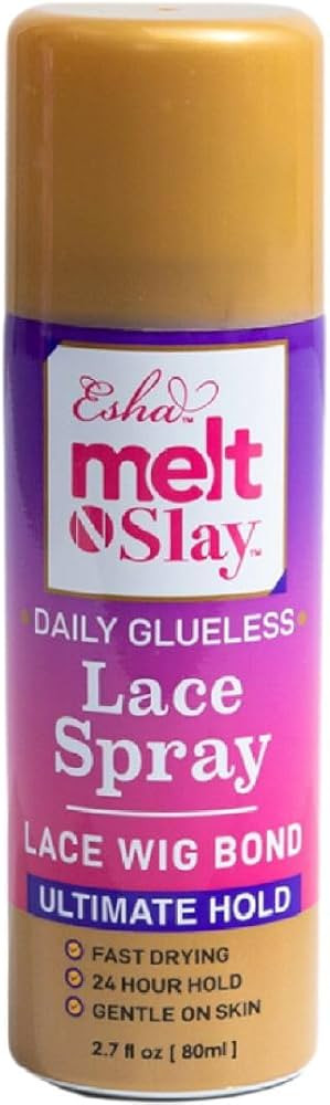 Esha MELT N SLAY Glueless Lace Spray - Ultimate Hold, Sweat & Water Resistant, Long-Lasting Secur... | Amazon (US)