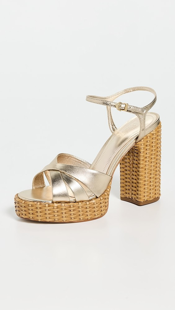 Schutz Keefa Straw Platform Sandals | Shopbop | Shopbop