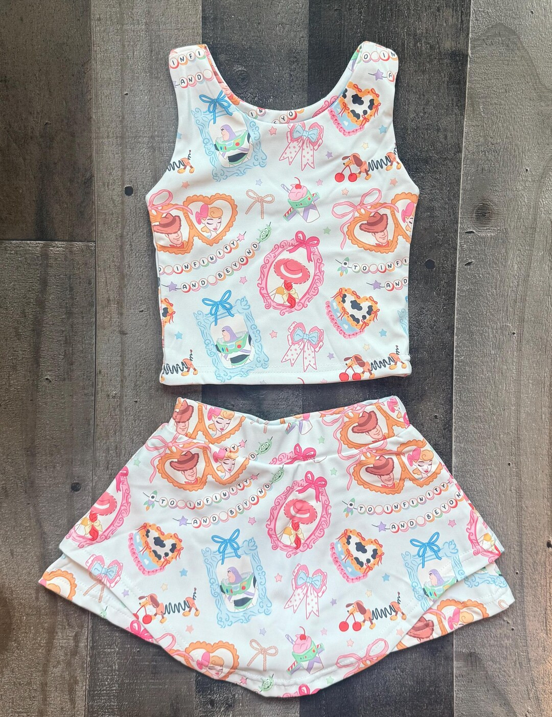 Disney TOY STORY Activewear Skirt Built in Shorts Yoga Set FREE Shipping - Etsy | Etsy (US)