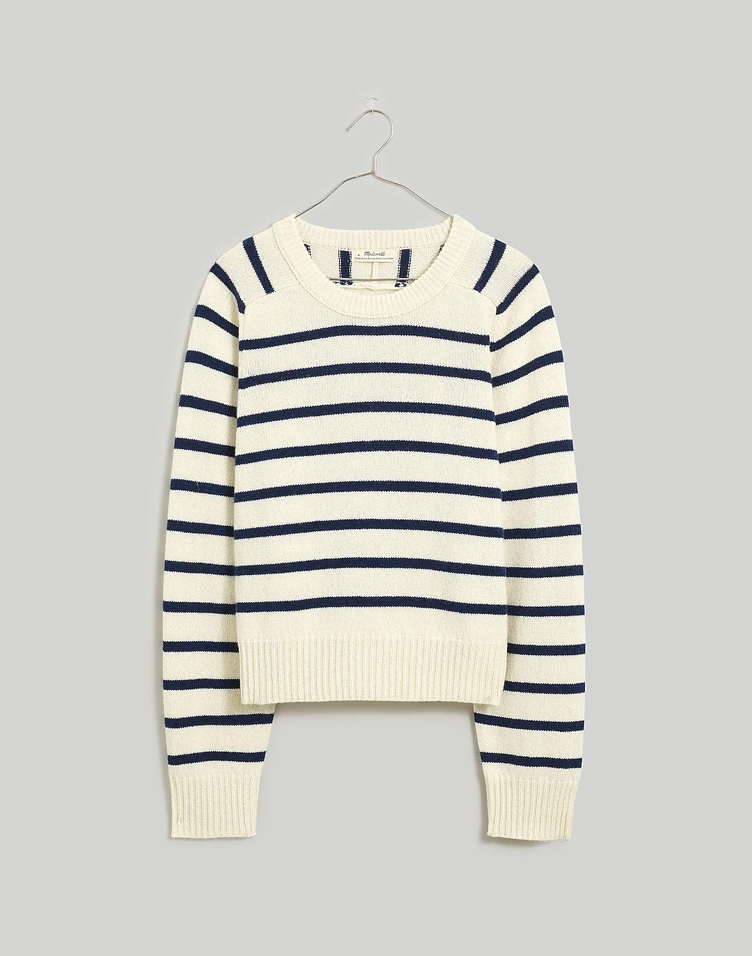 (Re)sourced Cashmere Crewneck Sweater in Stripe | Madewell