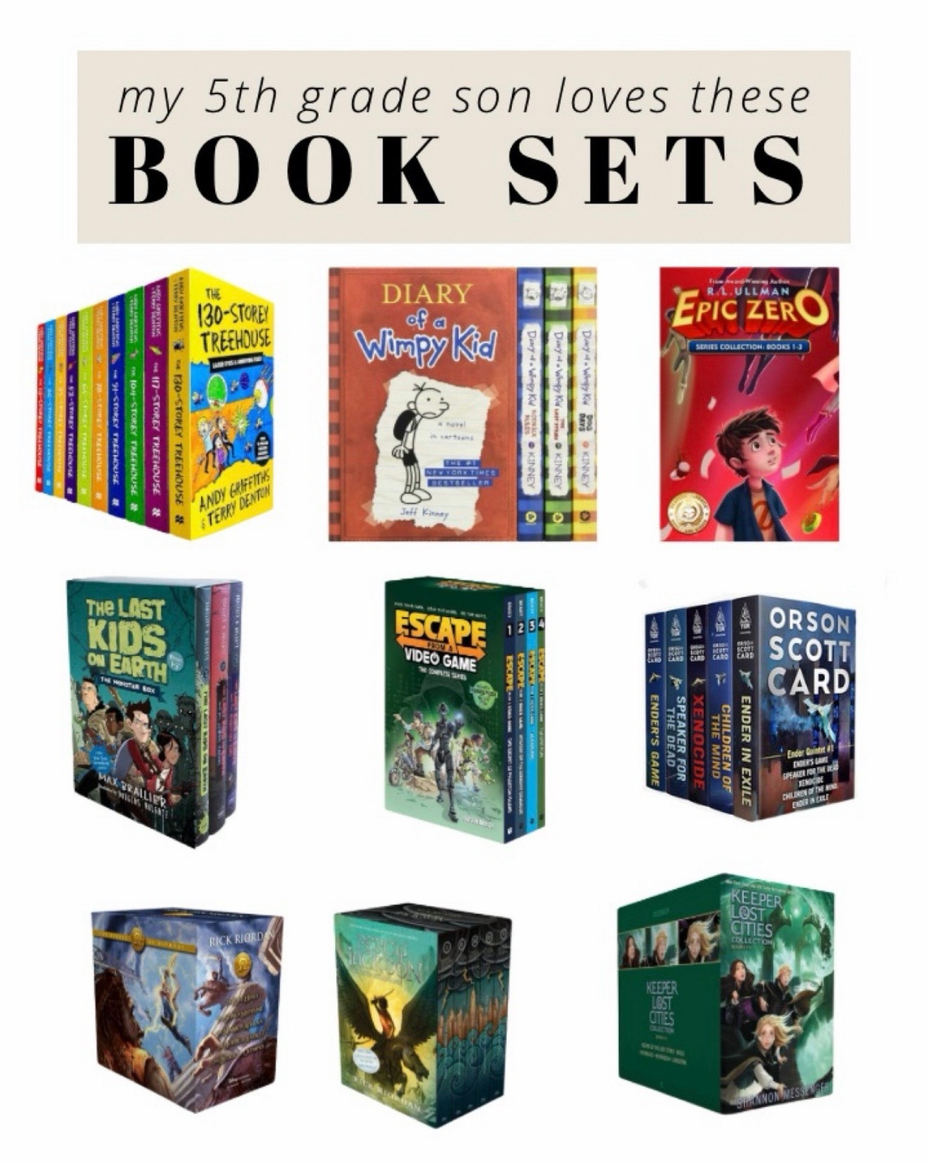 Book series gift ideas for avid readers in grade level 3 to 7 range 🎁 My son loves these books - many are well liked by both girls or boys  

#LTKHoliday #LTKKids #LTKGiftGuide