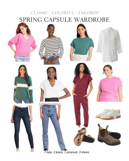 Spring classic colorful capsule wardrobe SAHM 

#LTKunder100 #LTKSeasonal